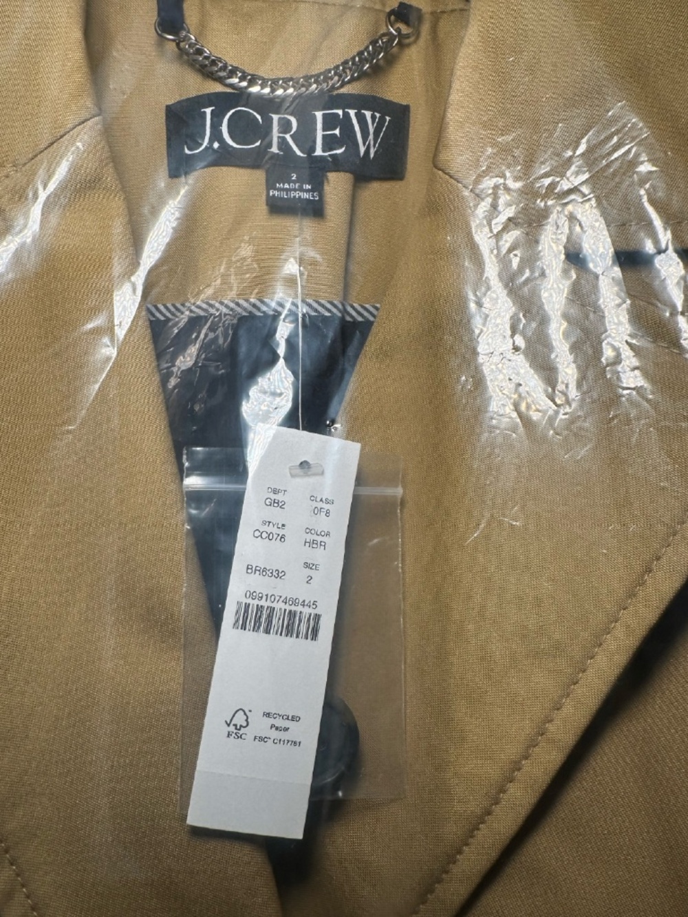 J Crew Cropped Icon Trench Coat - Picture 4 of 11